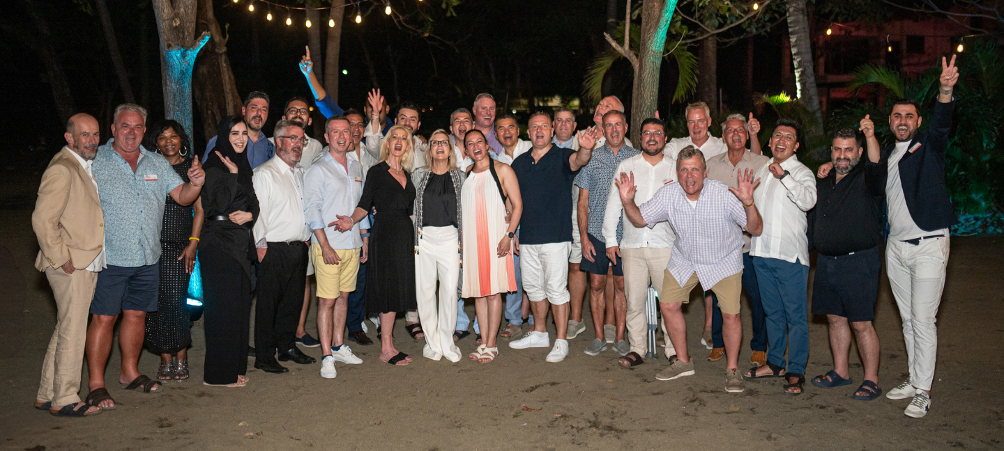 A group shot of all attendees of the Avaya Costa Rica Incentive trip.