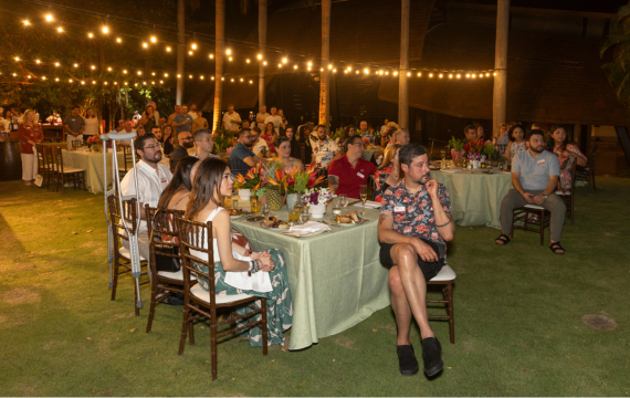 Shot of the awards evening as part of the Avaya Costa Rica incentive trip.