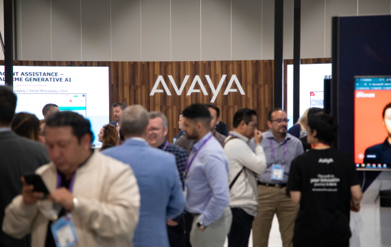 Image of the exhibition space at Avaya ENGAGE