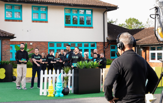 Shot of the film crew and the Founders at EE Live The Big Broadcast