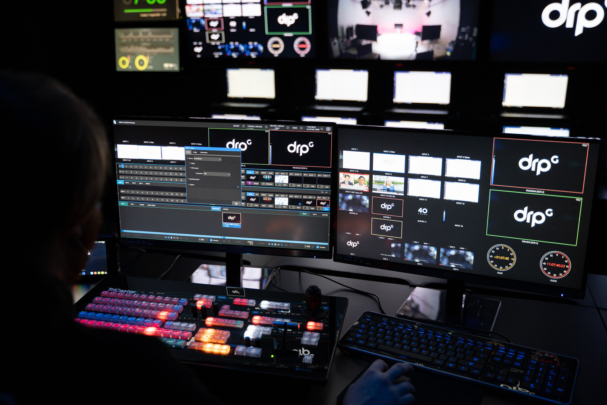 Image of a 212 studios control desk for studio 2