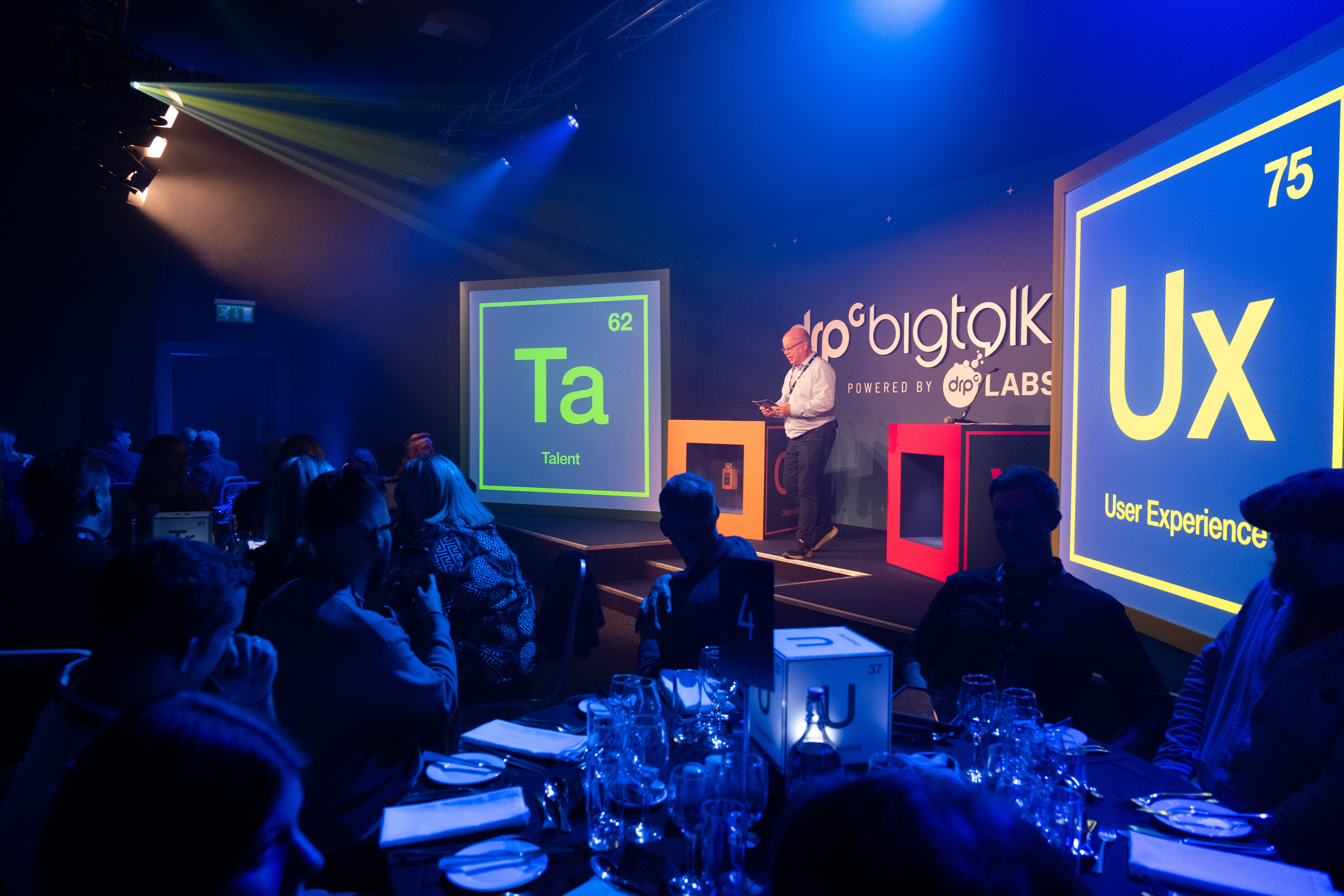 Dale Parmenter on stage at the DRPG BigTalk 2024 Awards